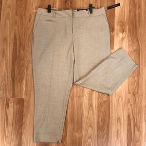 WORTHINGTON light tan ankle length pants size 14 S